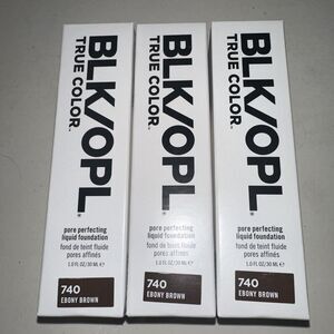 3 Black Opal BLK OPL Even True Pore Perfecting Liquid Foundation 740 Ebony Brown